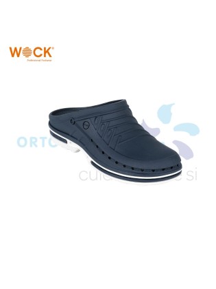 WOCK CLOG 03 -  BRANCO E AZUL MARINHO