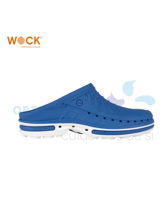 WOCK CLOG 07 -  BRANCO E AZUL MÉDIO 