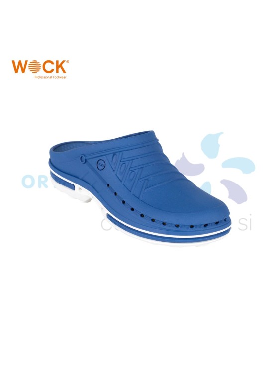 WOCK CLOG 07 -  BRANCO E AZUL MÉDIO 