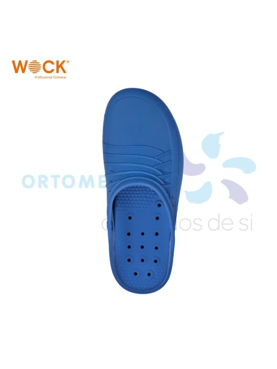 WOCK CLOG 07 -  BRANCO E AZUL MÉDIO 