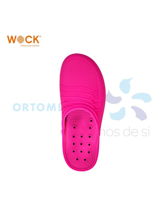 WOCK CLOG 09 -  BRANCO E FÚCSIA