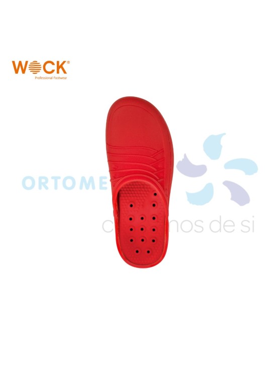 WOCK CLOG 17 -  BRANCO E VERMELHO
